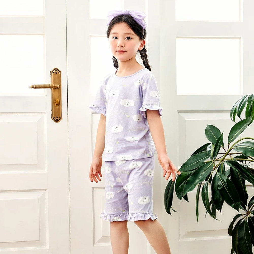 Pyjama Enfant Coton – Ensemble Léger Haut & Pantalon