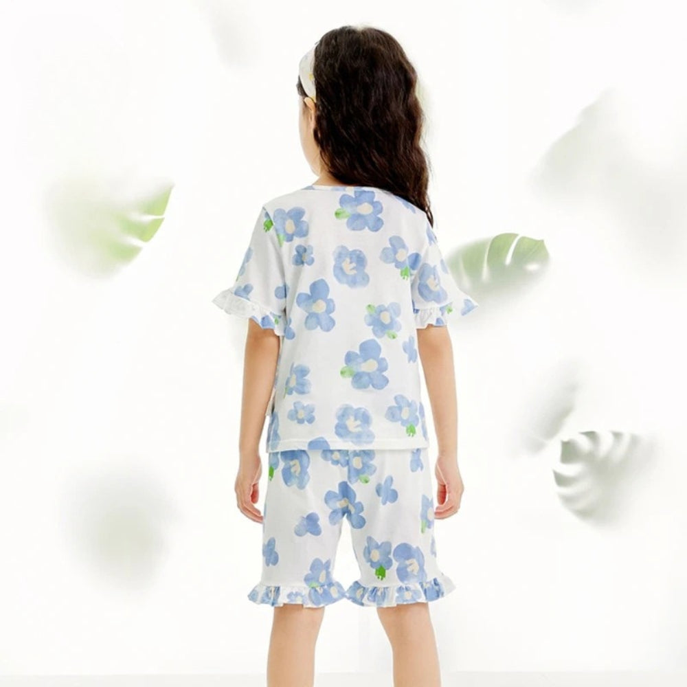 Pyjama Enfant Coton – Ensemble Haut & Pantalon Motif Cartoon