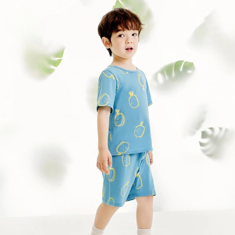 Pyjama Enfant Coton – Ensemble Haut & Pantalon Motif Cartoon