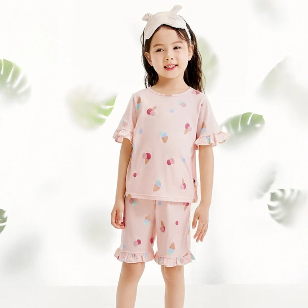 Pyjama Enfant Coton – Ensemble Haut & Pantalon Motif Cartoon