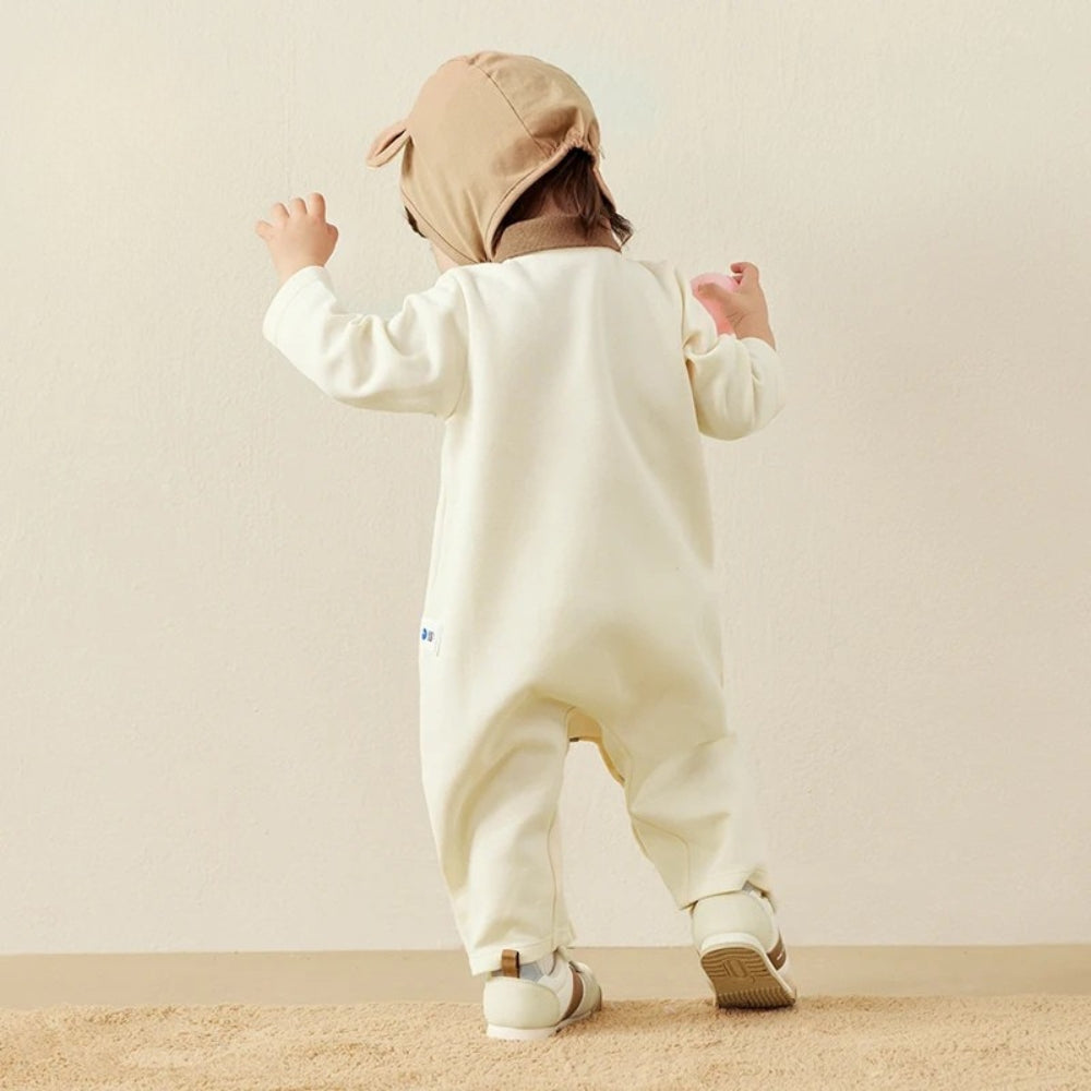 Pyjama Bébé Coton – Combinaison à Boutons Unie