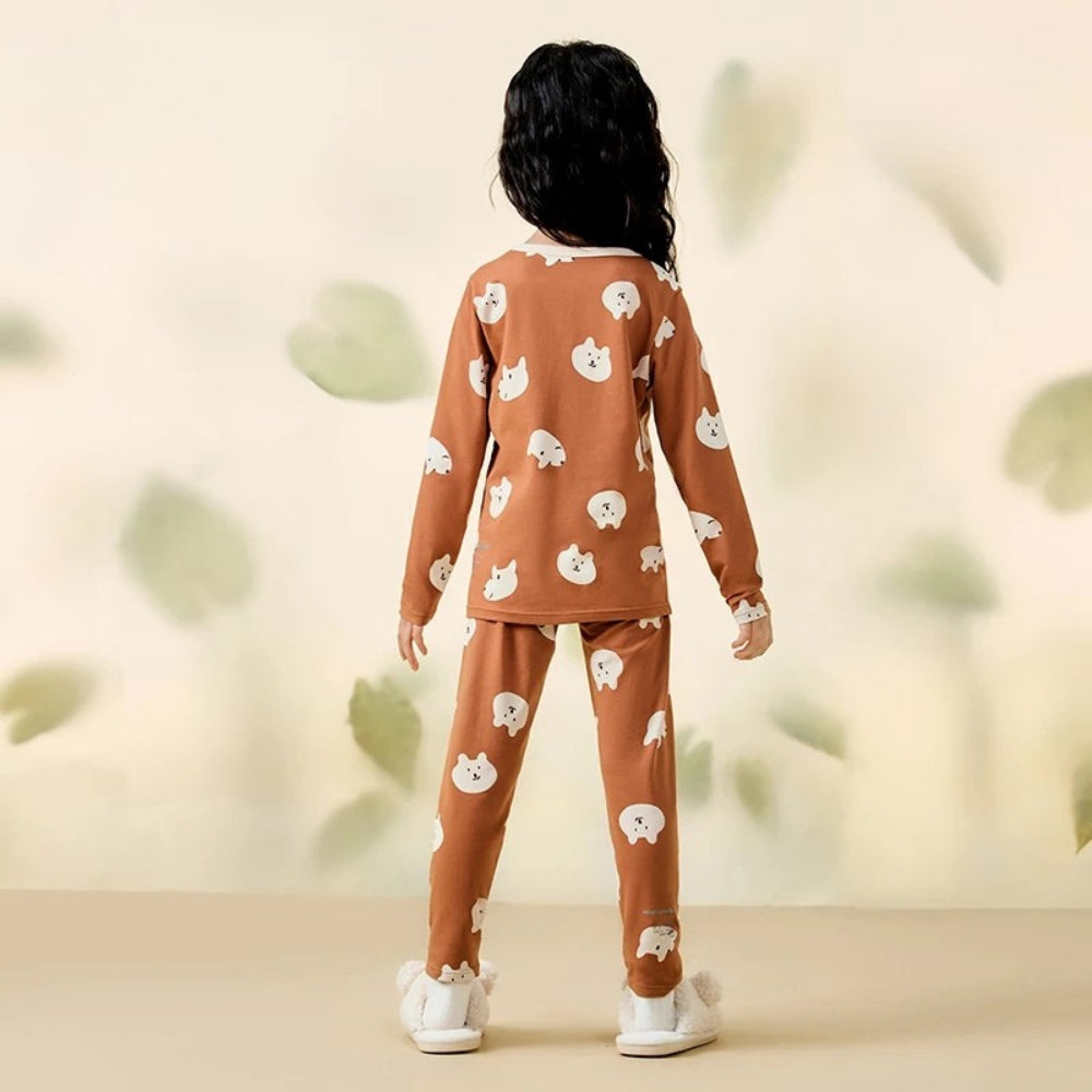 Pyjama Enfant Unisexe – Ensemble Coton Extensible Motif Cartoon