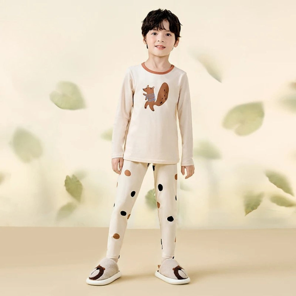 Pyjama Enfant Unisexe – Ensemble Coton Extensible Motif Cartoon