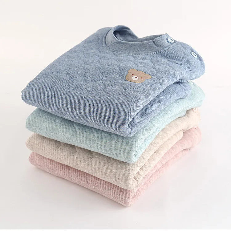 Pyjama Enfant Matelassé – Ensemble Coton Chaud