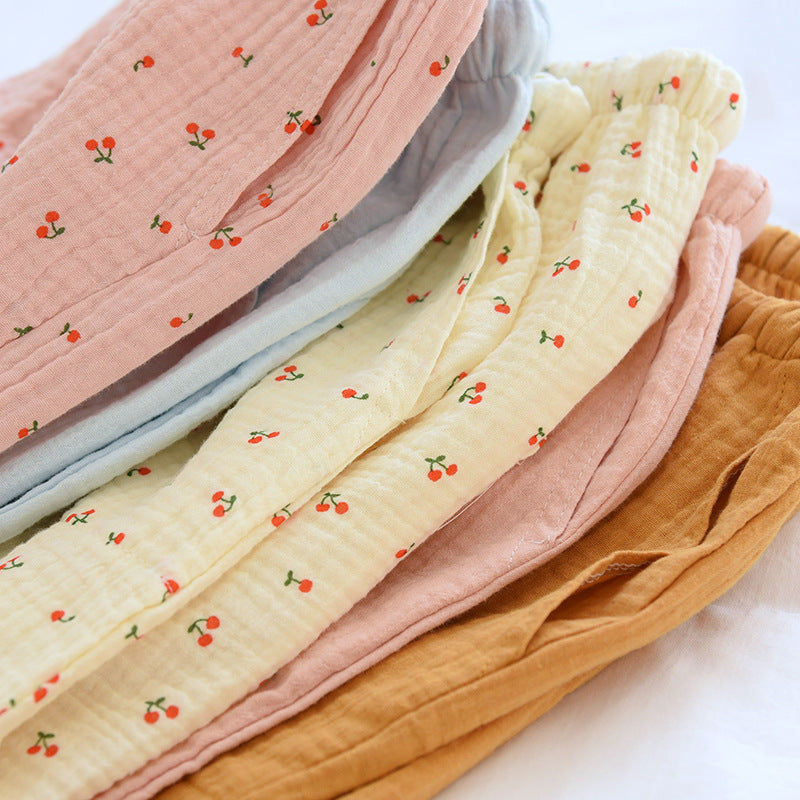 Short Pyjama Femme – Coton Crépon Léger Taille Élastique