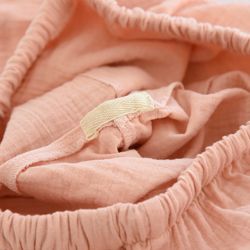 Short Pyjama Femme – Coton Crépon Léger Taille Élastique