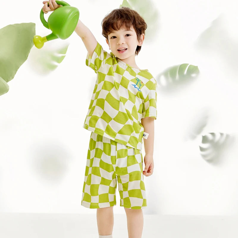 Pyjama Enfant Coton – Ensemble Haut & Pantalon Motif Cartoon