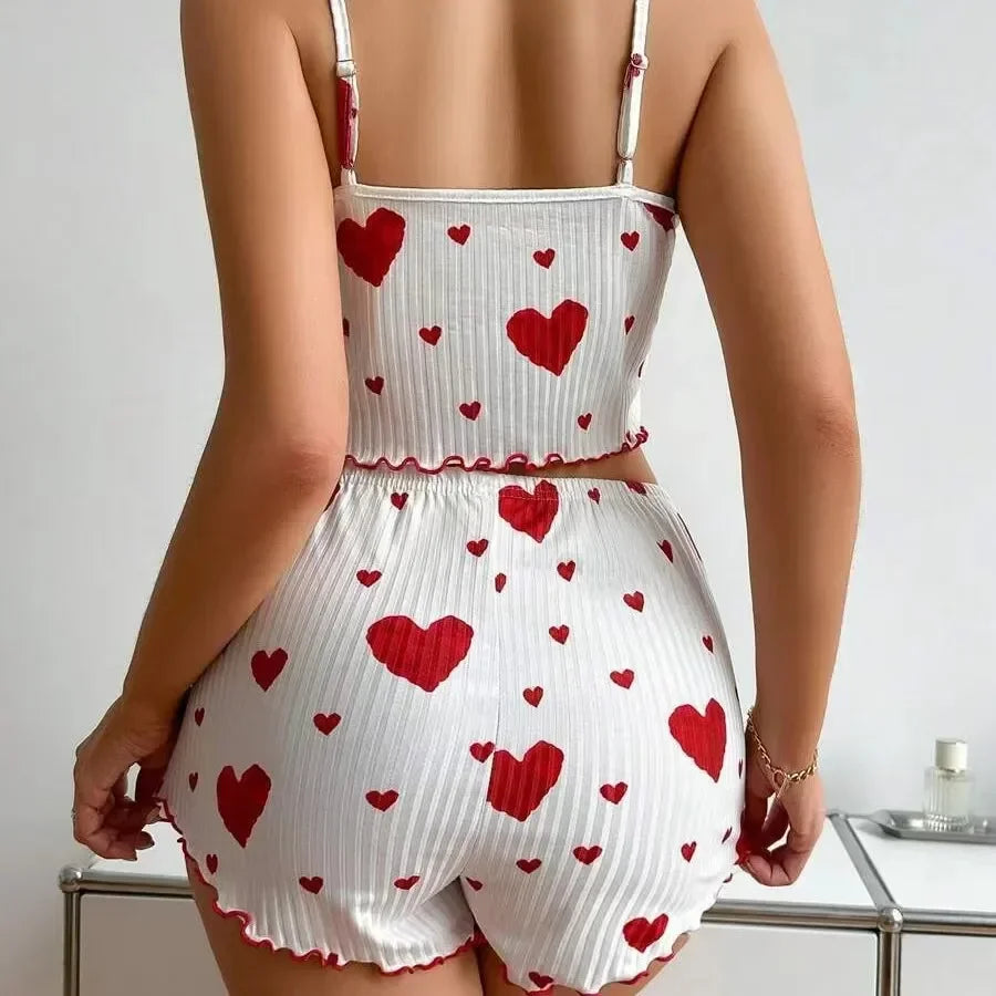 ensemble pyjama femme coeur