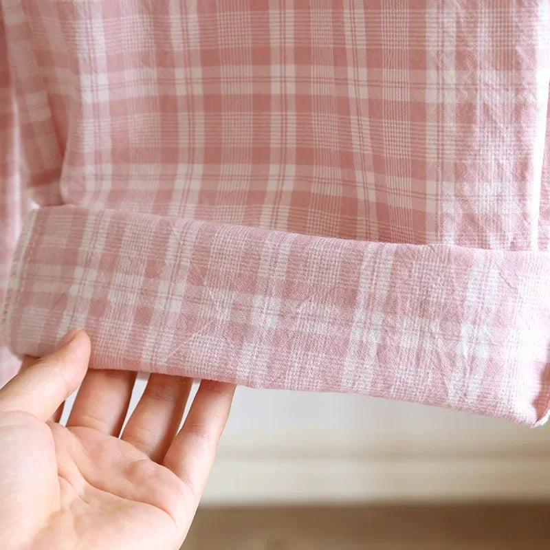 Pyjama Femme Carreaux – Pantalon Long Coton Confort