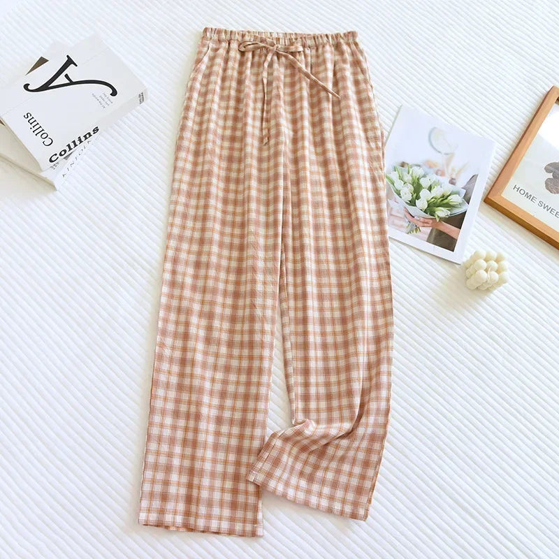 Pyjama Femme Carreaux – Pantalon Long Coton Confort