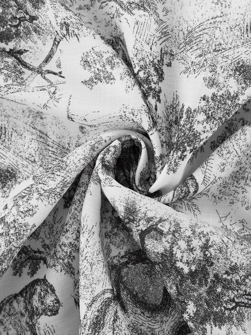 Ensemble Pyjama Femme Imprimé Bleu/Gris – Chemise & Pantalon Fluide