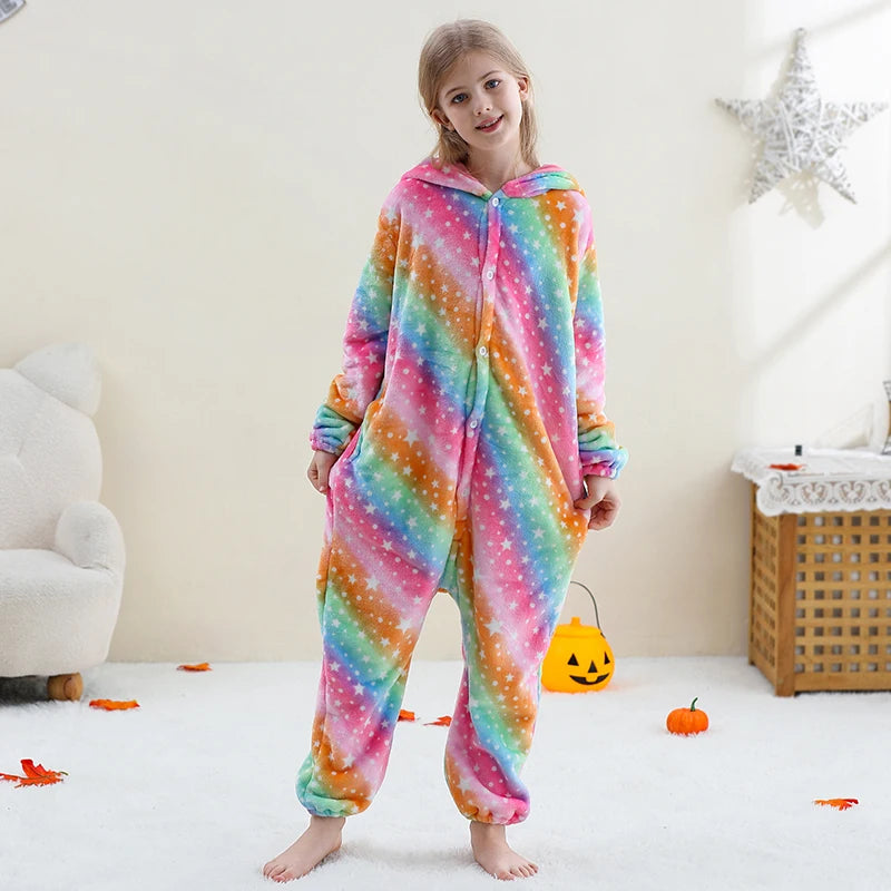 Pyjama Enfant Polaire – Combinaison Chaude Unisexe