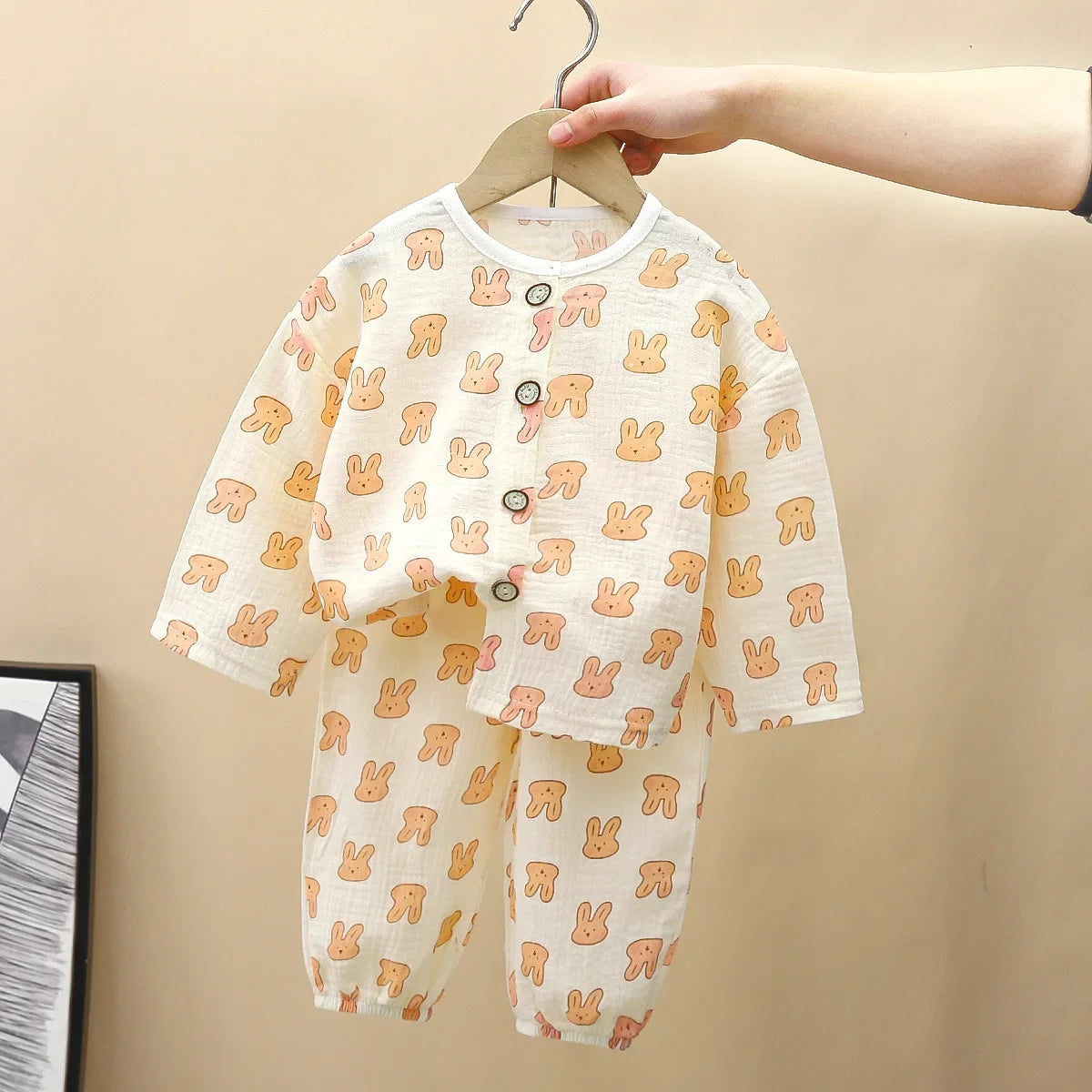 Pyjama Enfant Coton Confortable – Haut & Pantalon Motif Cartoon