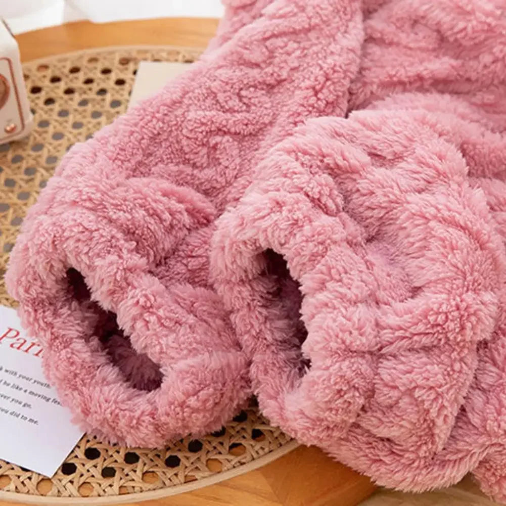 Pantalon Pyjama Femme Hiver Épais – Coton, Taille Élastique