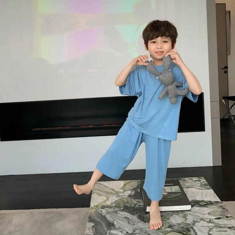 Pyjama Enfant Garçon – Ensemble Léger en Viscose