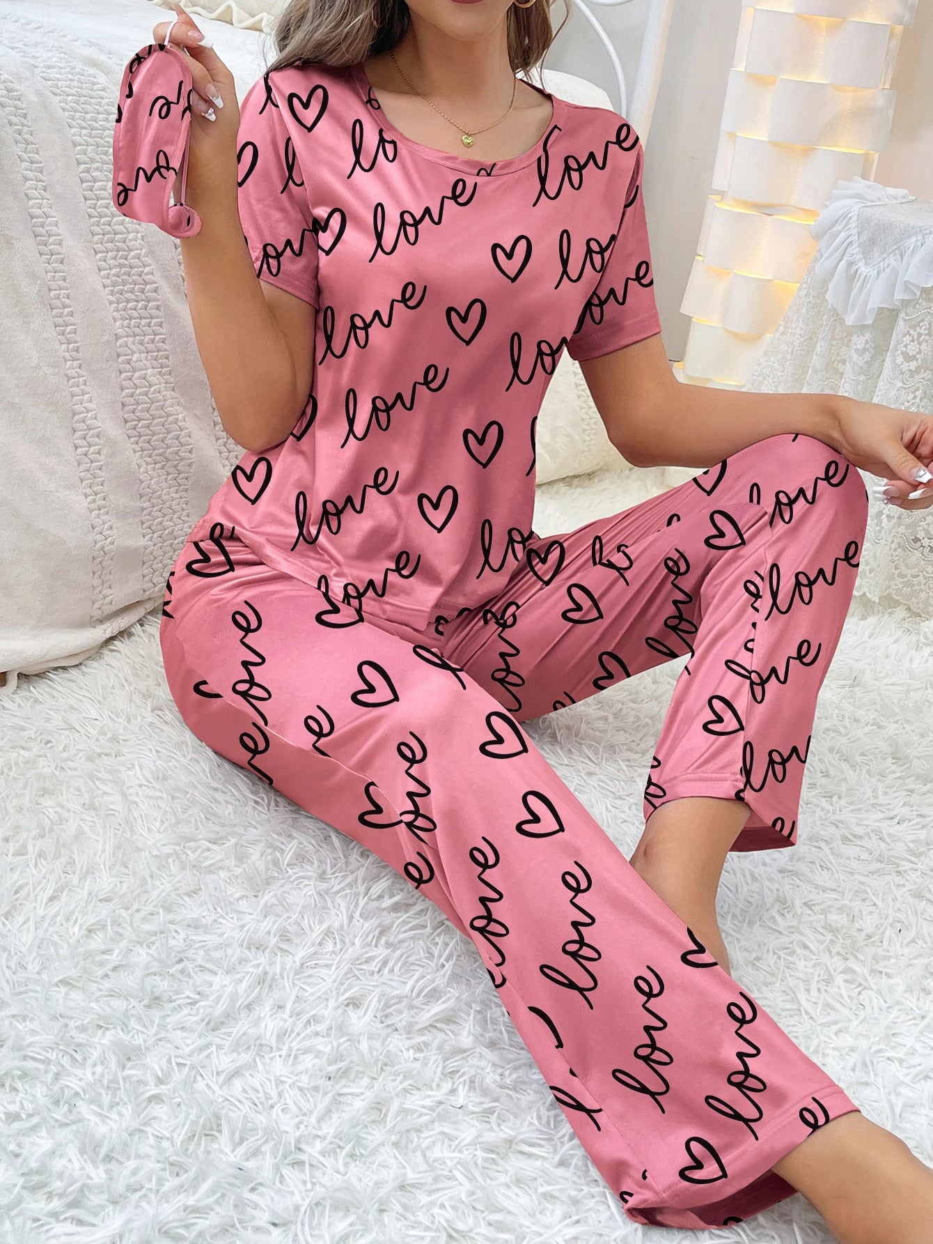 Pyjama Femme Imprimé – Ensemble Léger Confortable