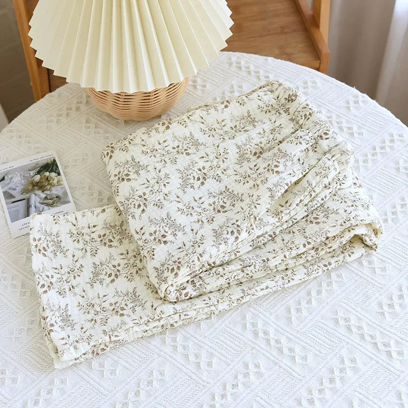 Pantalon Pyjama Femme Floral Coton  – Taille Élastique Confort