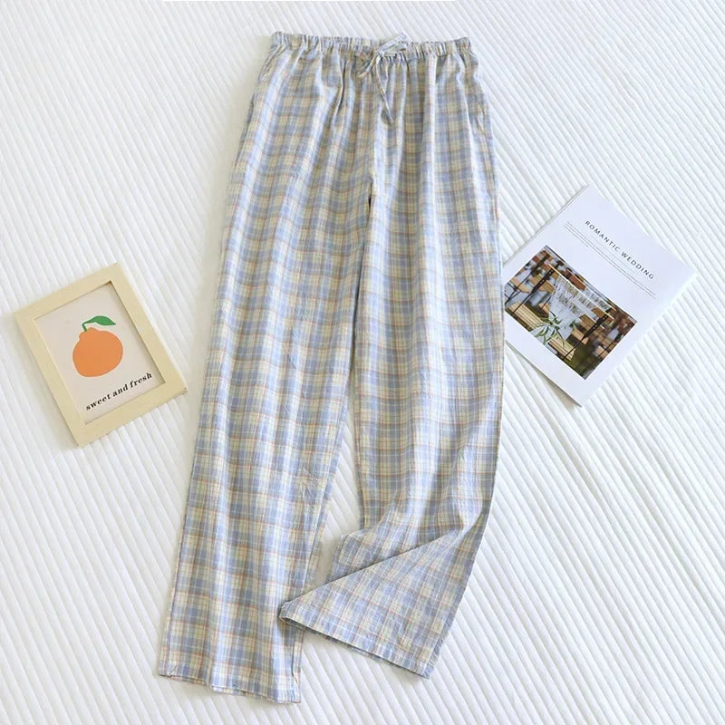 Pyjama Femme Carreaux – Pantalon Long Coton Confort