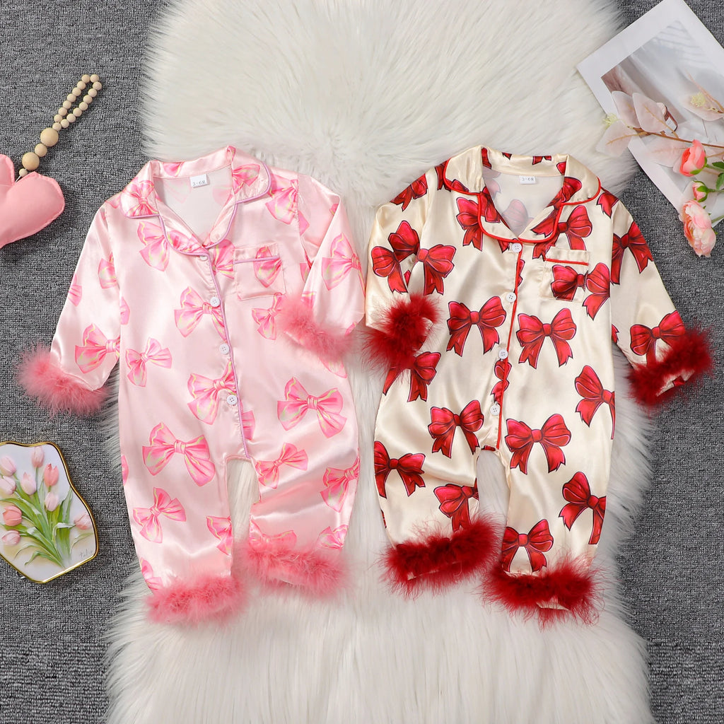 Pyjama Bébé Fille – Combinaison Bébé Fille Motif Nœuds