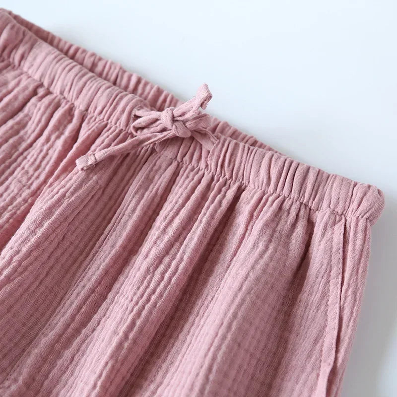 Pyjama Femme Short Coton – Taille Élastique Légère