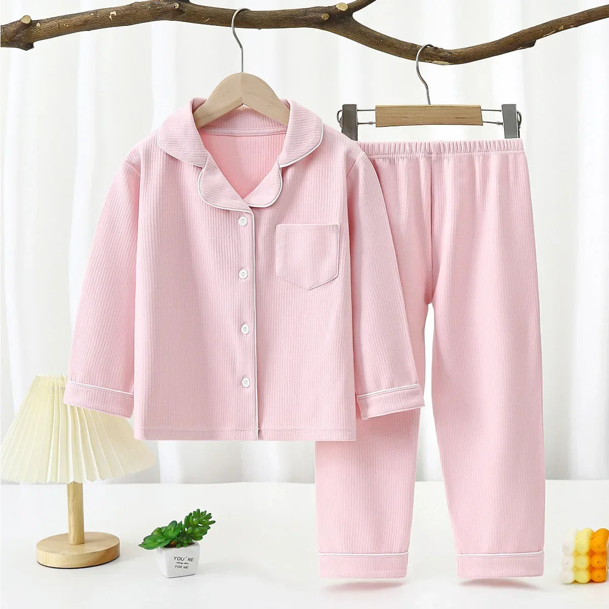 Pyjama Enfant Coton Extensible – Ensemble 2 Pièces Unisexe Toutes Saisons