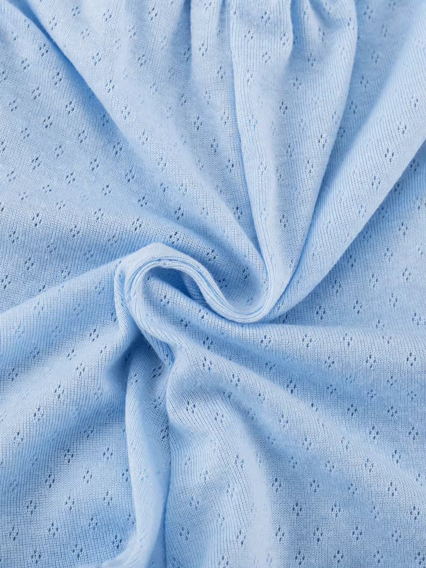 Ensemble Pyjama Femme – Crop Top & Short Fluide en Coton