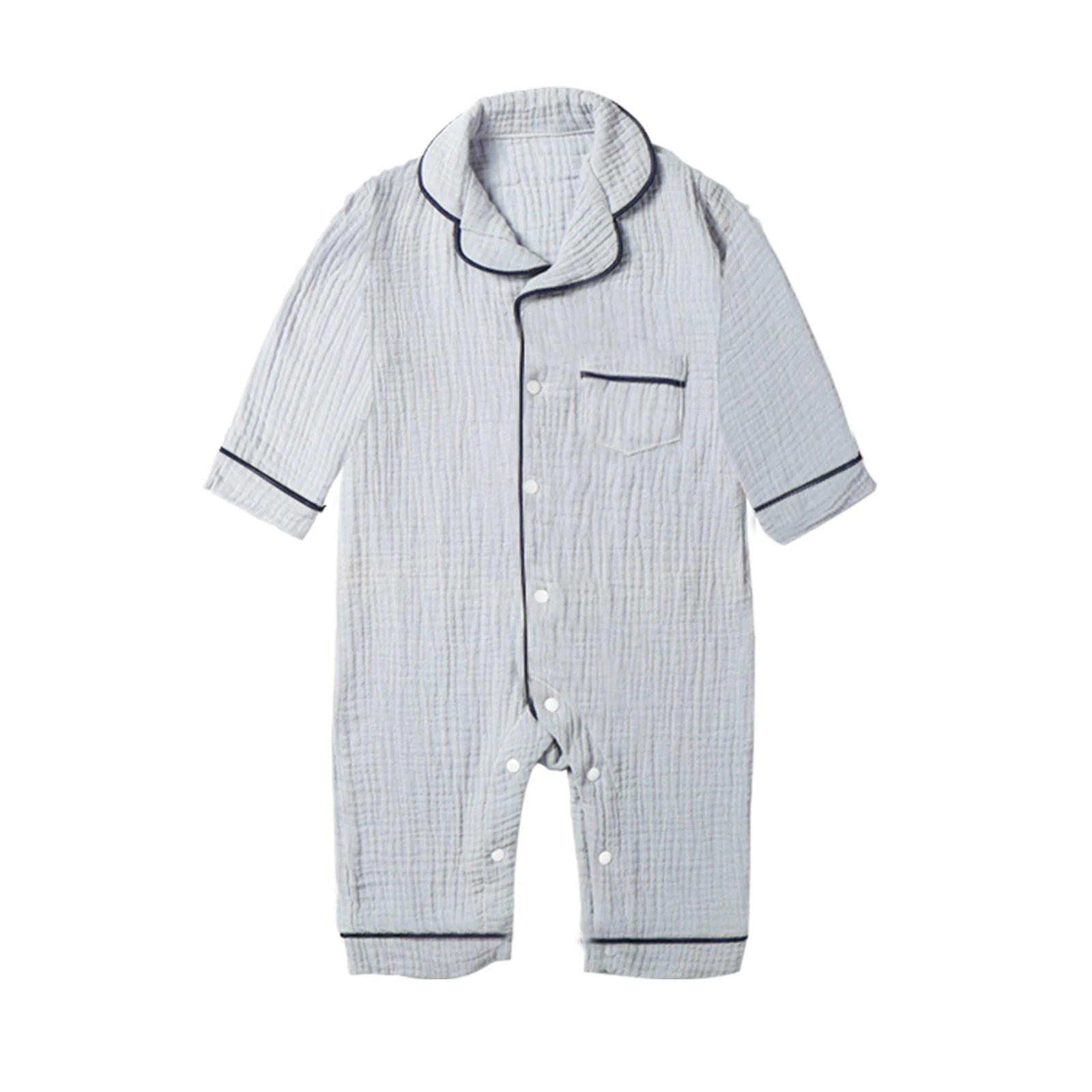Pyjama Bébé Coton Mousseline – Grenouillère Longue Douce Toutes Saisons