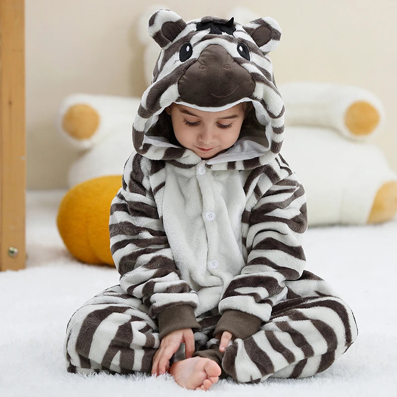 Pyjama Enfant Polaire – Combinaison Chaude Unisexe