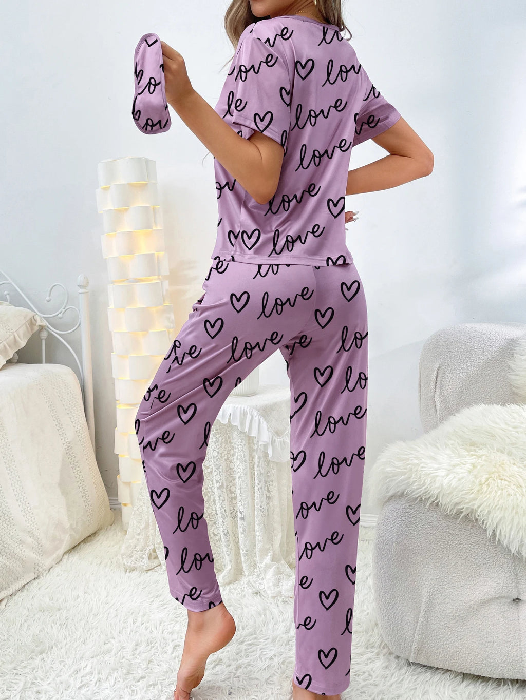 Pyjama Femme Imprimé – Ensemble Léger Confortable