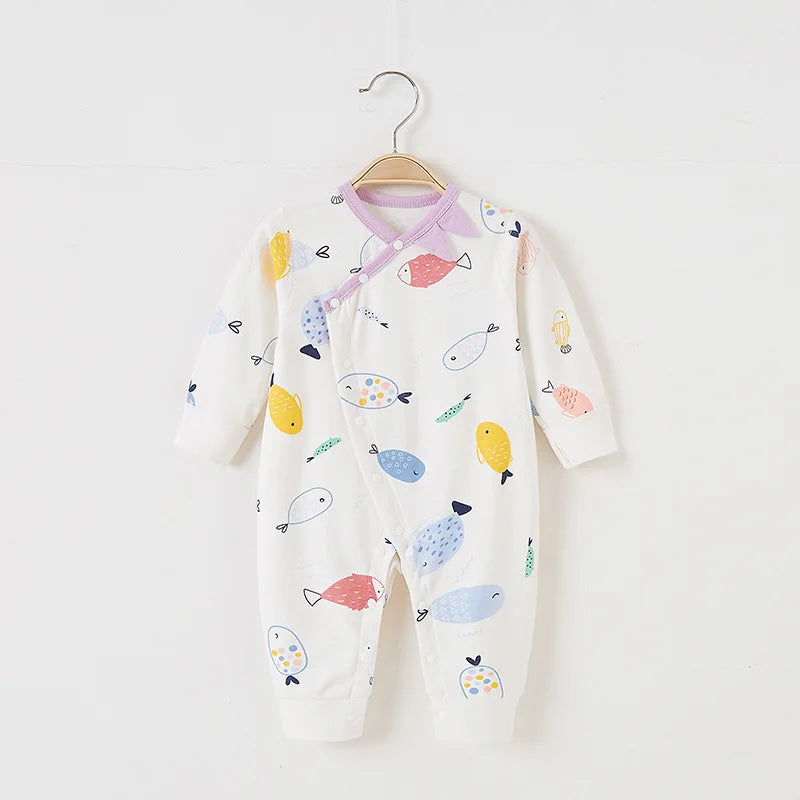 Pyjama Bébé Coton Doux – Grenouillère Manches Longues Toutes Saisons