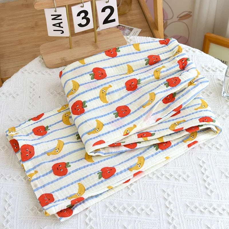 Pantalon Pyjama Femme Floral Coton  – Taille Élastique Confort