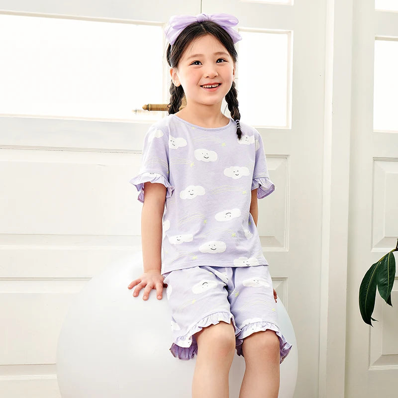 Pyjama Enfant Coton – Ensemble Léger Haut & Pantalon