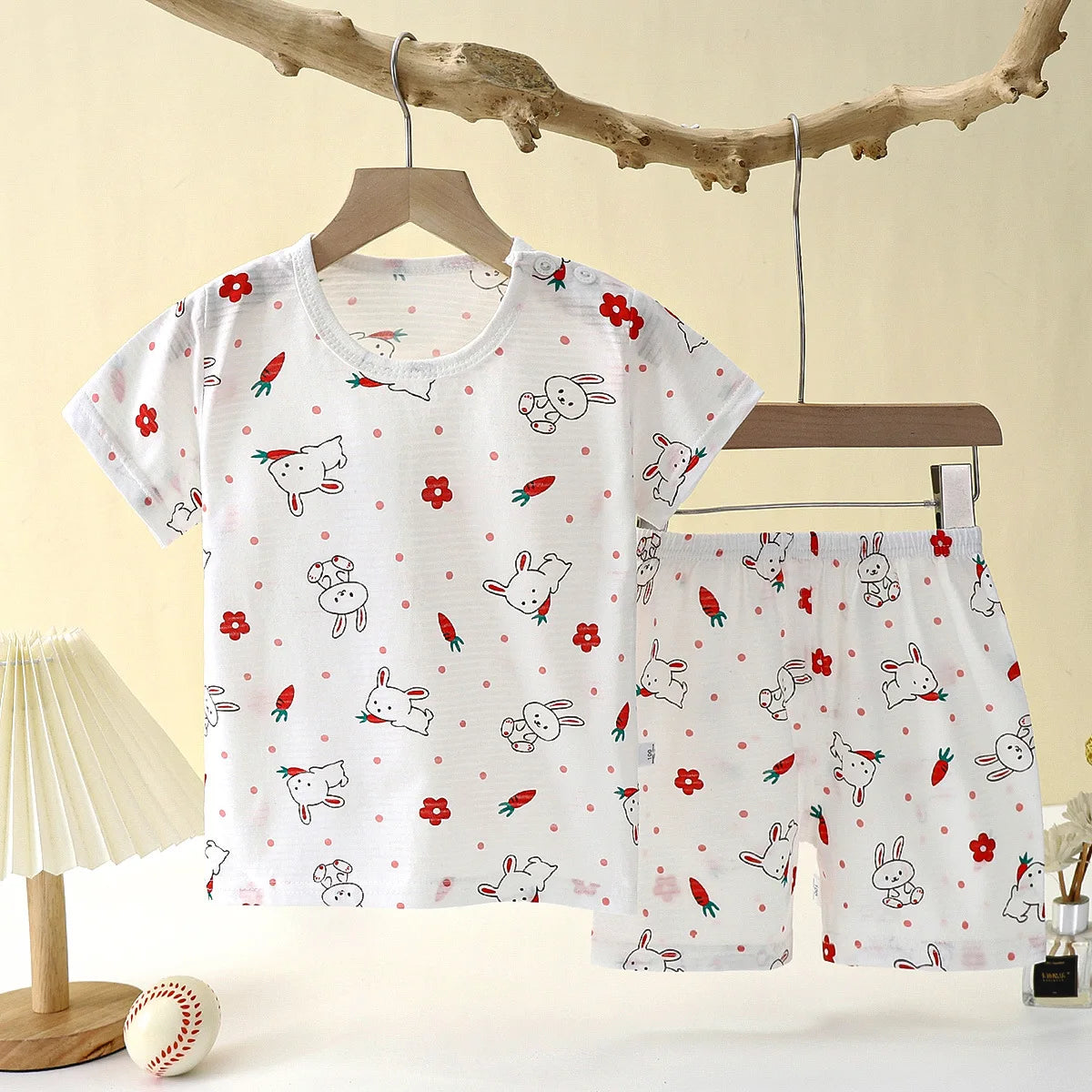 Pyjama Enfant Coton Cartoon – Ensemble 2 Pièces Léger