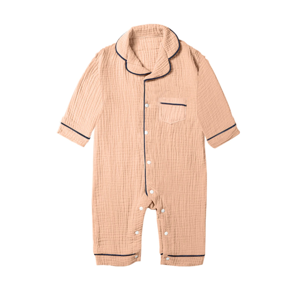 Pyjama Bébé Coton Mousseline – Grenouillère Longue Douce Toutes Saisons
