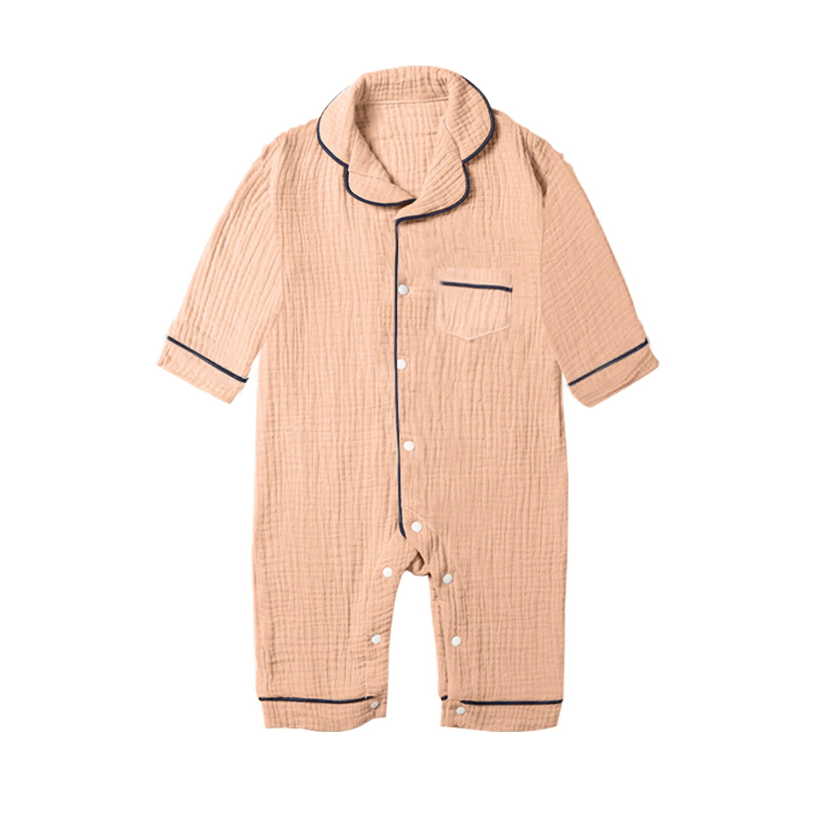 Pyjama Bébé Coton Mousseline – Grenouillère Longue Douce Toutes Saisons