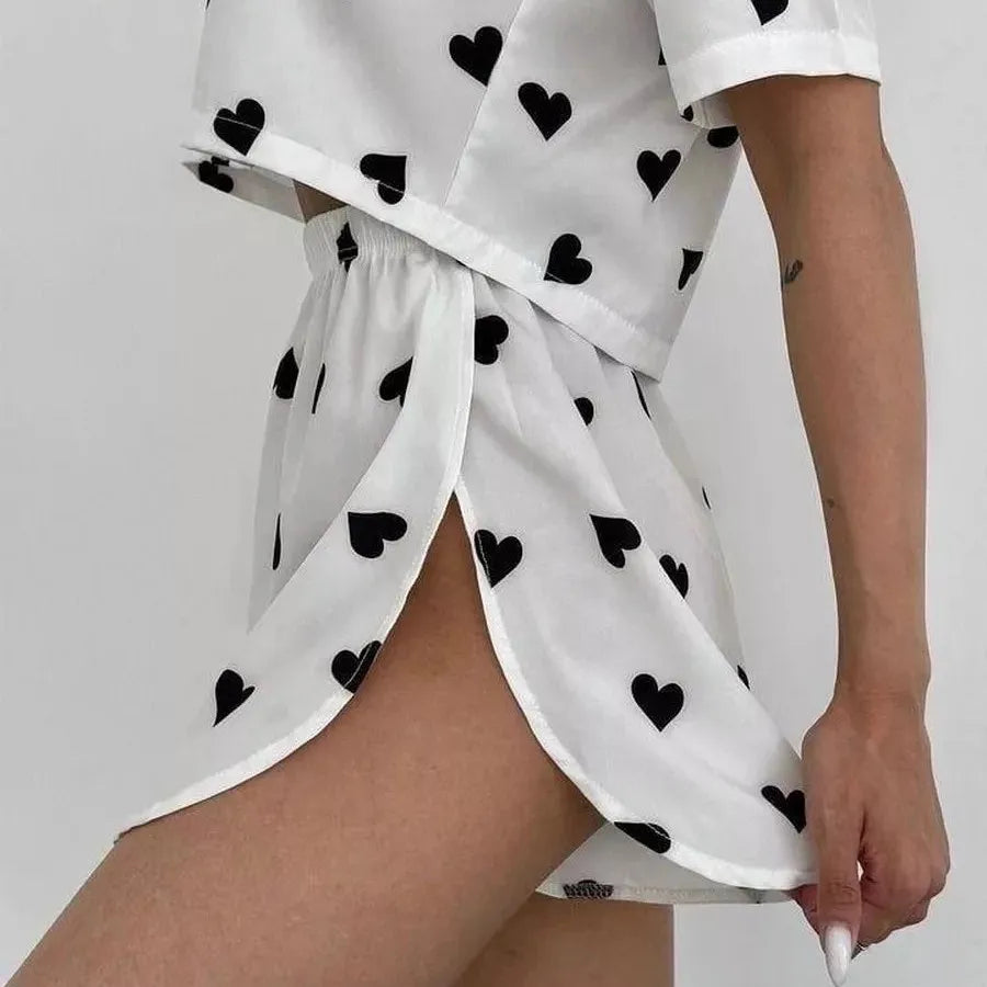 Pyjama Femme Satin – Ensemble Chemise & Short