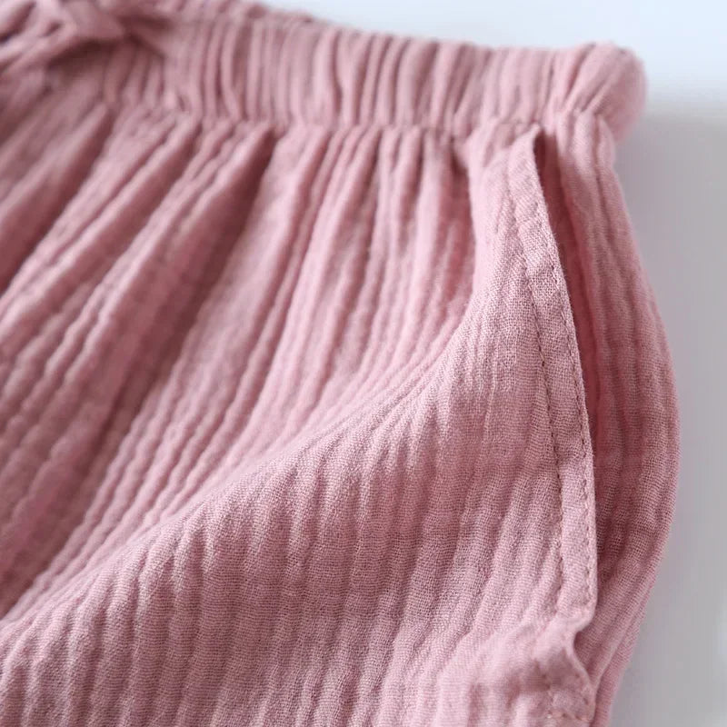 Pyjama Femme Short Coton – Taille Élastique Légère