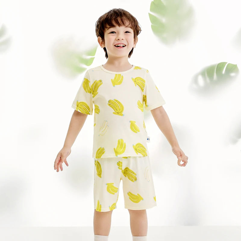 Pyjama Enfant Coton – Ensemble Haut & Pantalon Motif Cartoon