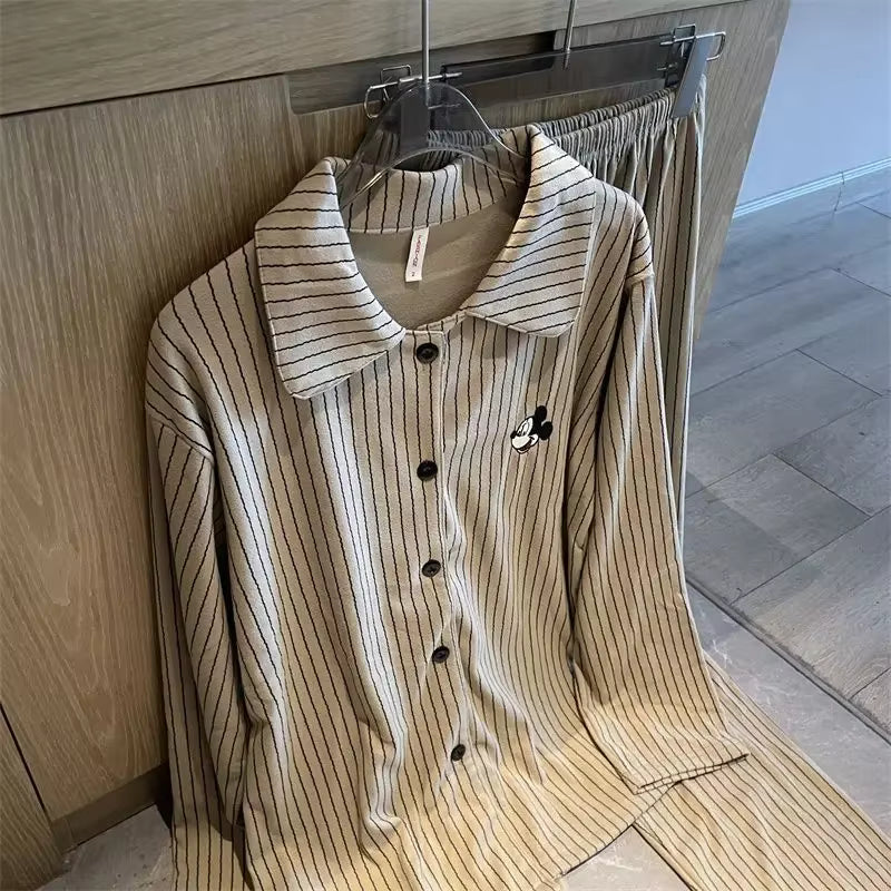 Ensemble Pyjama Femme Cloud Cotton – Haut Manches Longues Léger & Coupe Ample