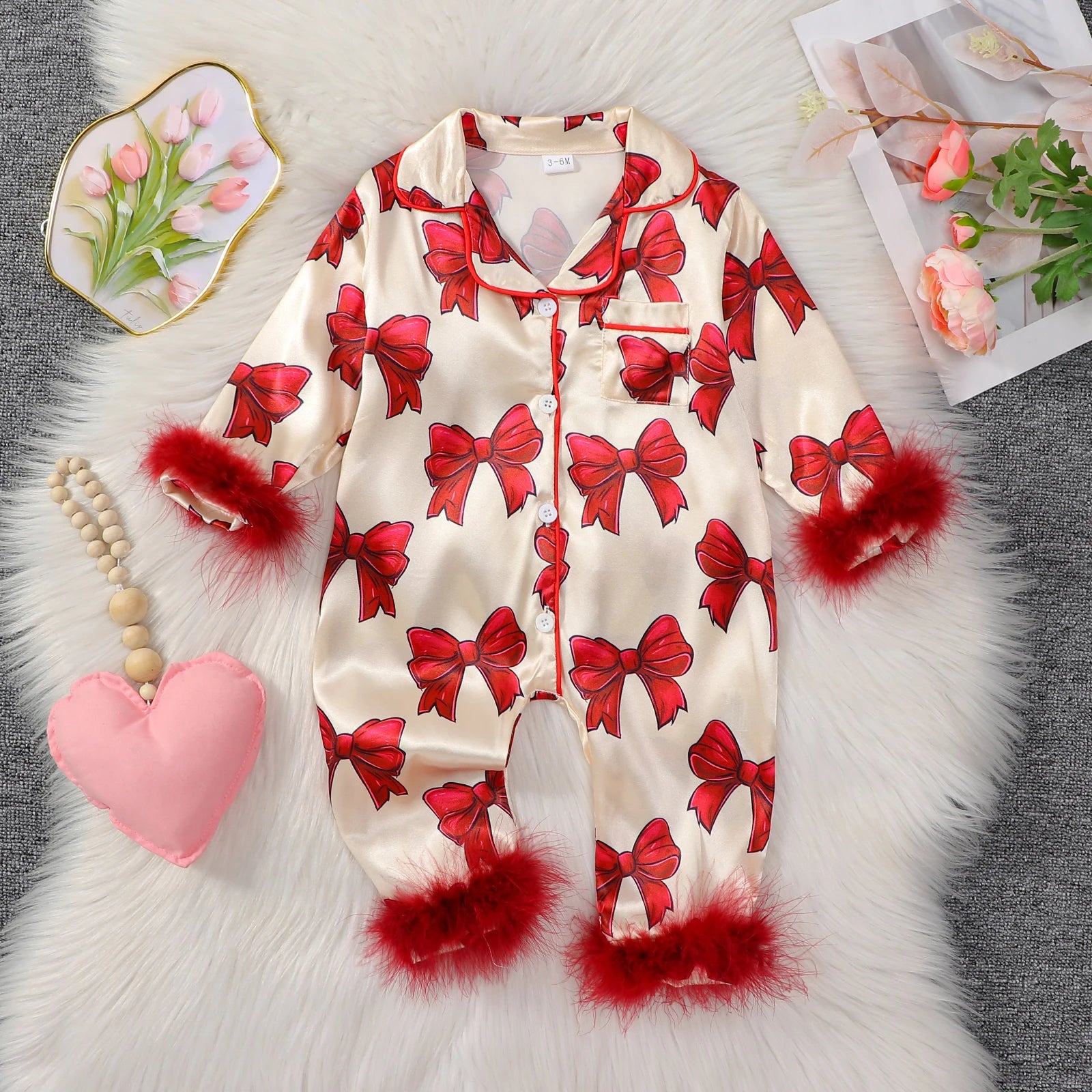 Pyjama Bébé Fille – Combinaison Bébé Fille Motif Nœuds