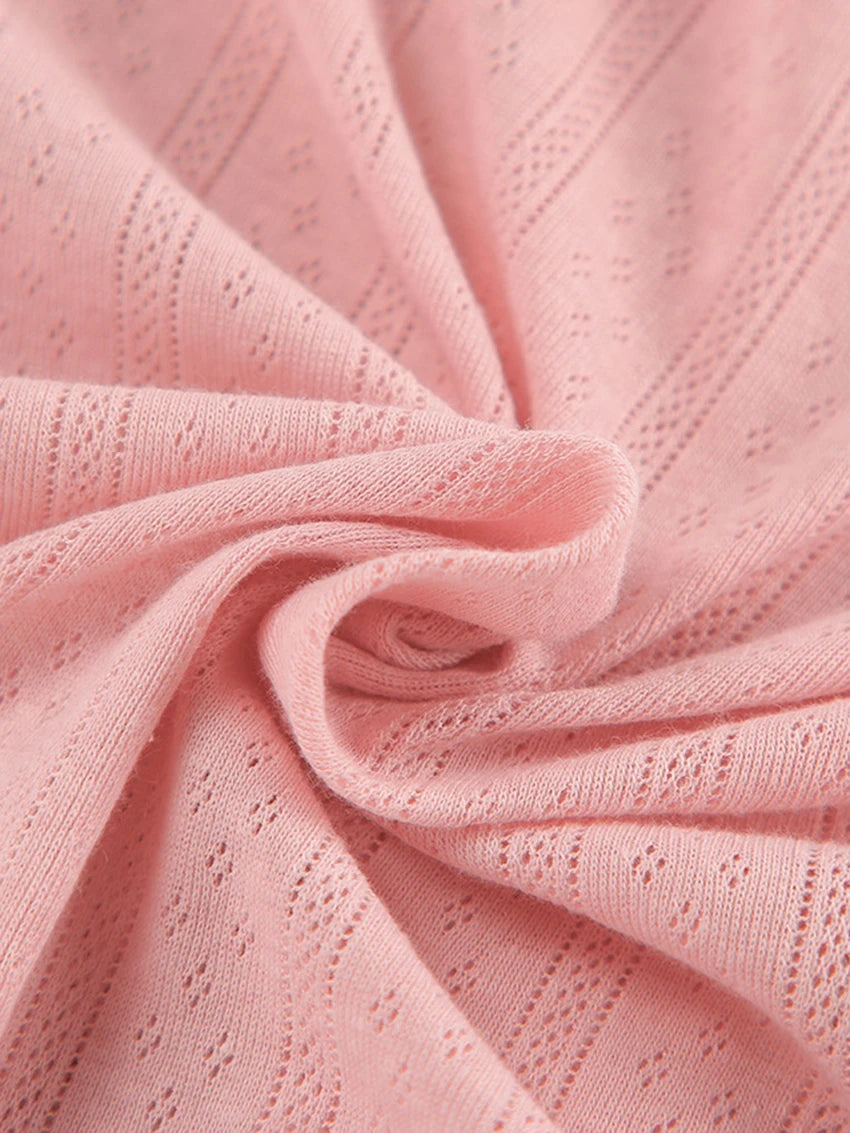 Ensemble Pyjama Femme 3 Pièces – Cardigan, Débardeur & Short en Maille Élastique Summer