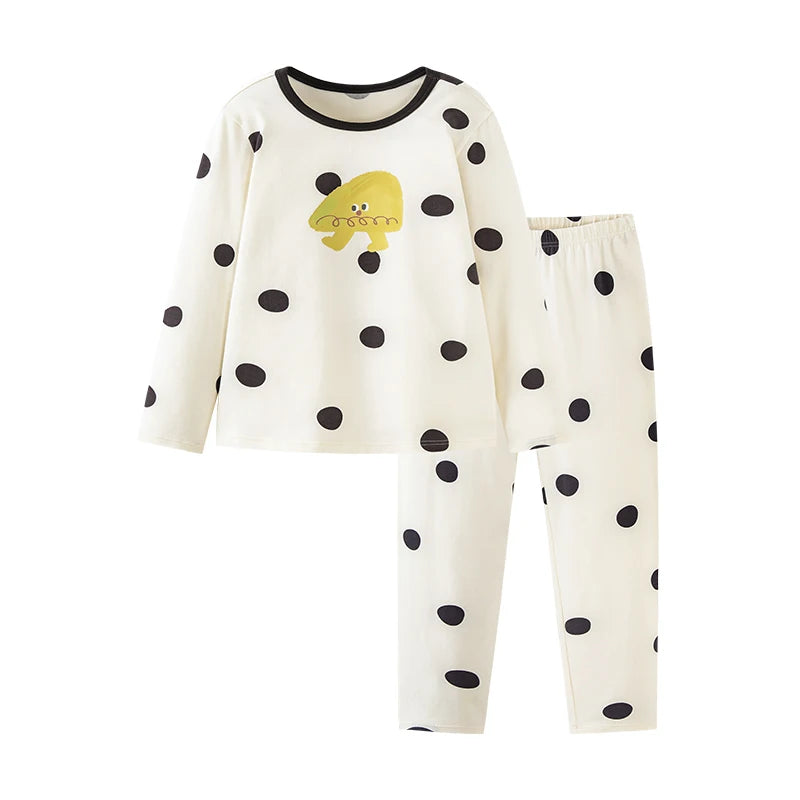 Pyjama Enfant Unisexe – Ensemble Coton Extensible Motif Cartoon
