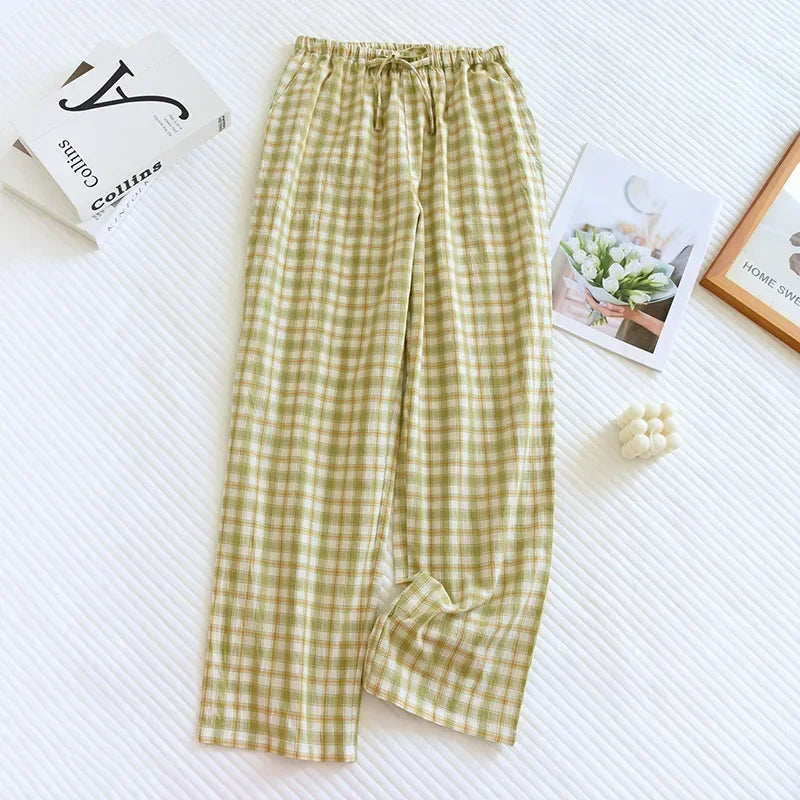 Pyjama Femme Carreaux – Pantalon Long Coton Confort