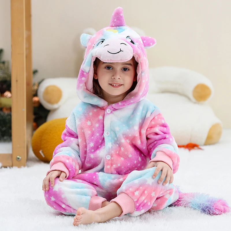 Pyjama Enfant Polaire – Combinaison Chaude Unisexe