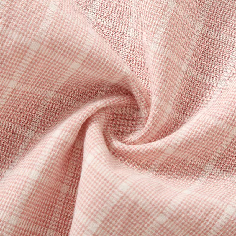 Pantalon Pyjama Femme en Coton à Carreaux – Taille Élastique, Coupe Droite