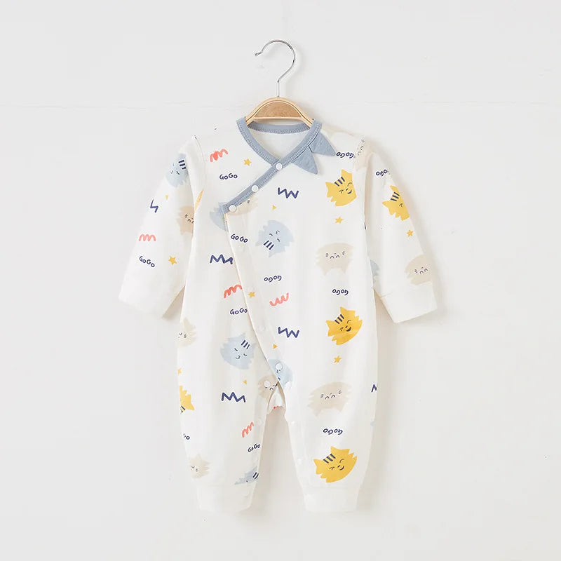 Pyjama Bébé Coton Doux – Grenouillère Manches Longues Toutes Saisons