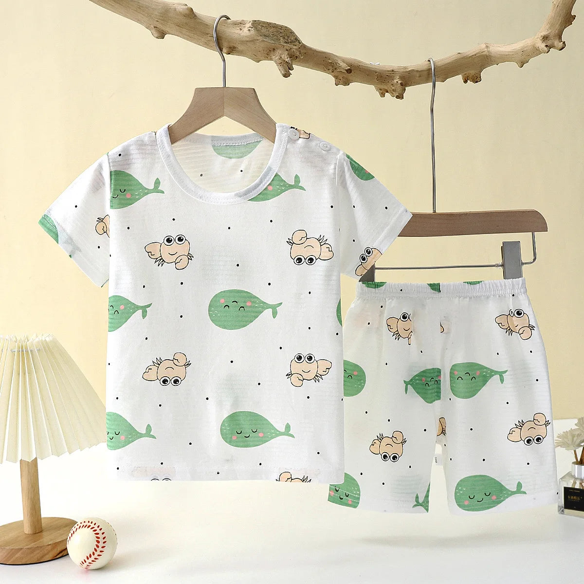 Pyjama Enfant Coton Cartoon – Ensemble 2 Pièces Léger
