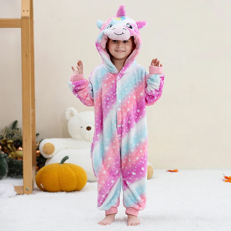 Pyjama Enfant Polaire – Combinaison Chaude Unisexe
