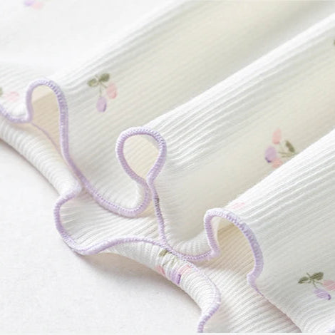 Pyjama Enfant Fille – Ensemble Coton Extensible Col Rond