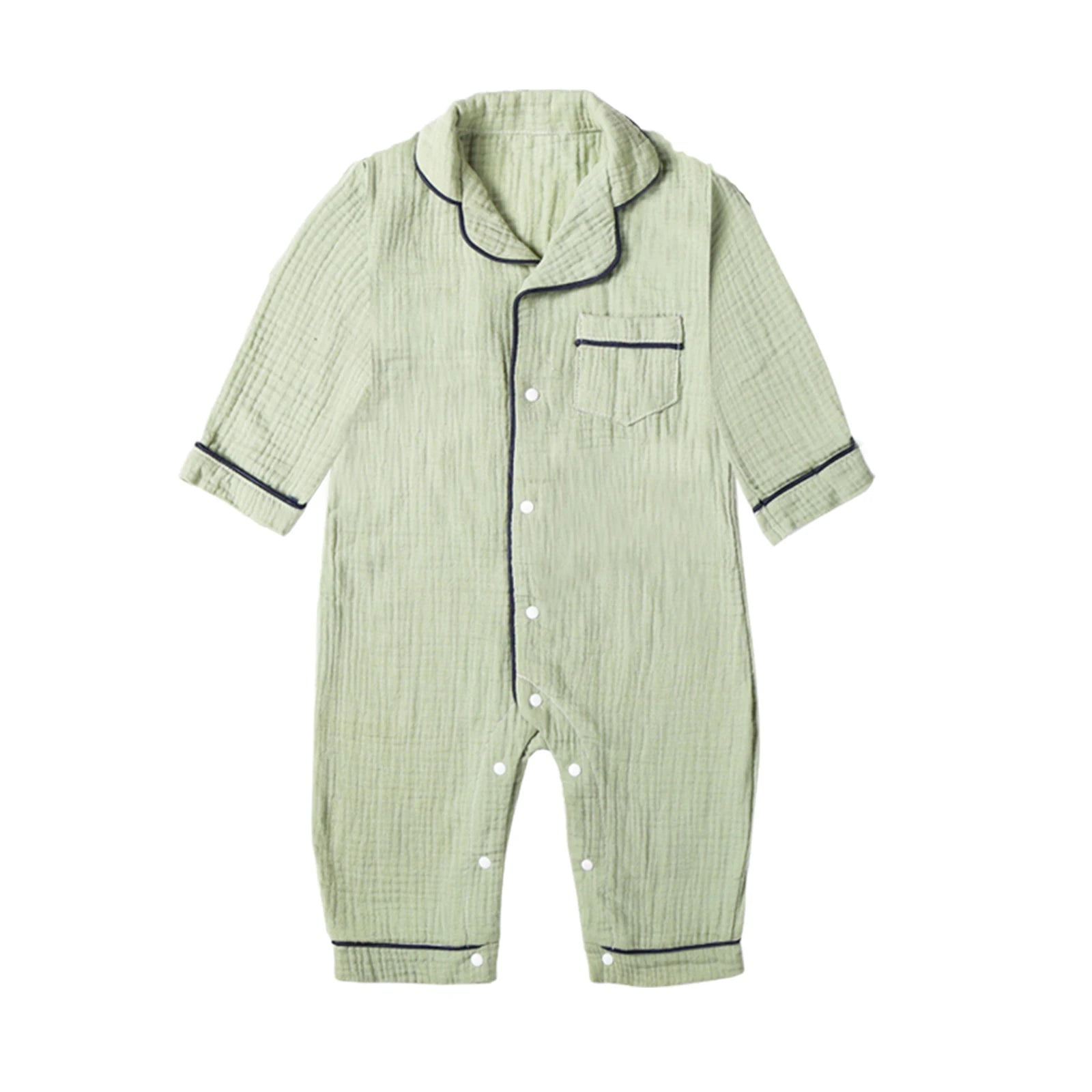 Pyjama Bébé Coton Mousseline – Grenouillère Longue Douce Toutes Saisons